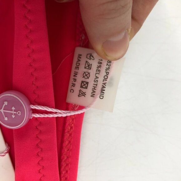 NWT Miss Miss hot pink ruched side bikini bottoms EU 46 (XL) - Picture 11 of 13